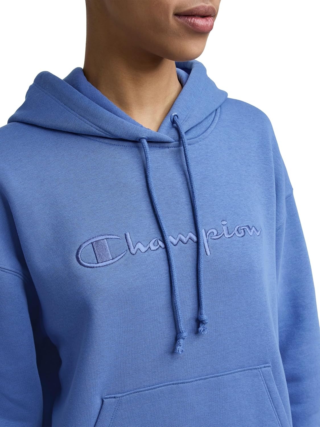 image:imageChampion Womens Pullover Fleece Hoodie Loose Fit Midweight Script Logo Available in Regular and PlusCoastal Fjord Embroidered Script Logo