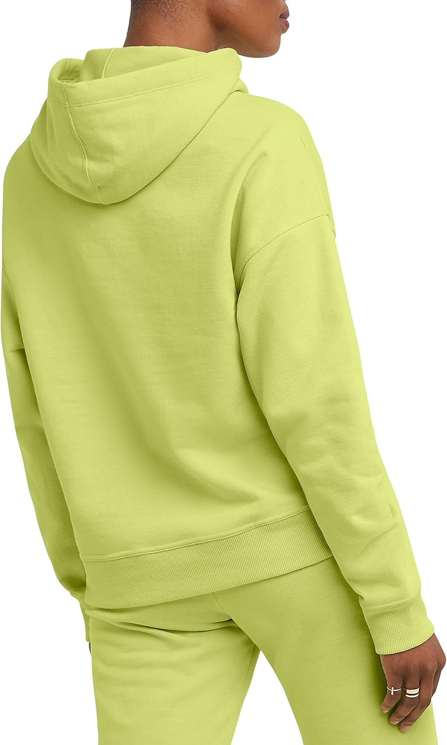 image:imageChampion Womens Pullover Fleece Hoodie Loose Fit Midweight Script Logo Available in Regular and PlusFrozen Lime Script