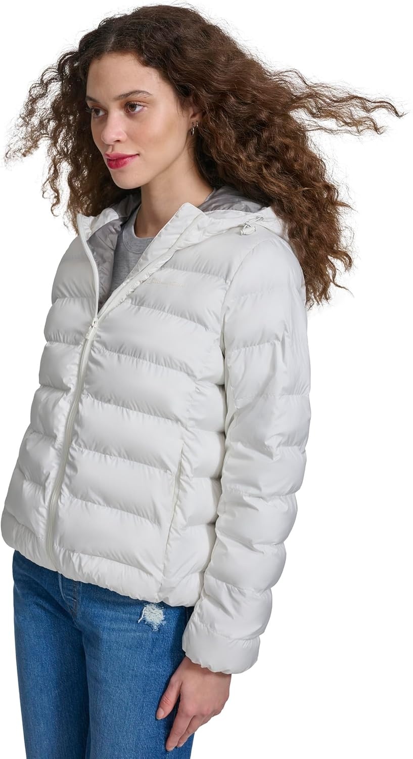image:imageChampion Womens Quilted Coat Packable Puffer Jacket With HoodMarshmallow
