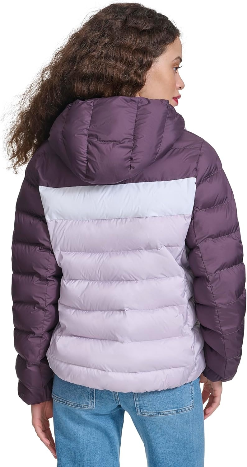 image:imageChampion Womens Quilted Coat Packable Puffer Jacket With HoodPlum Perfect Combo