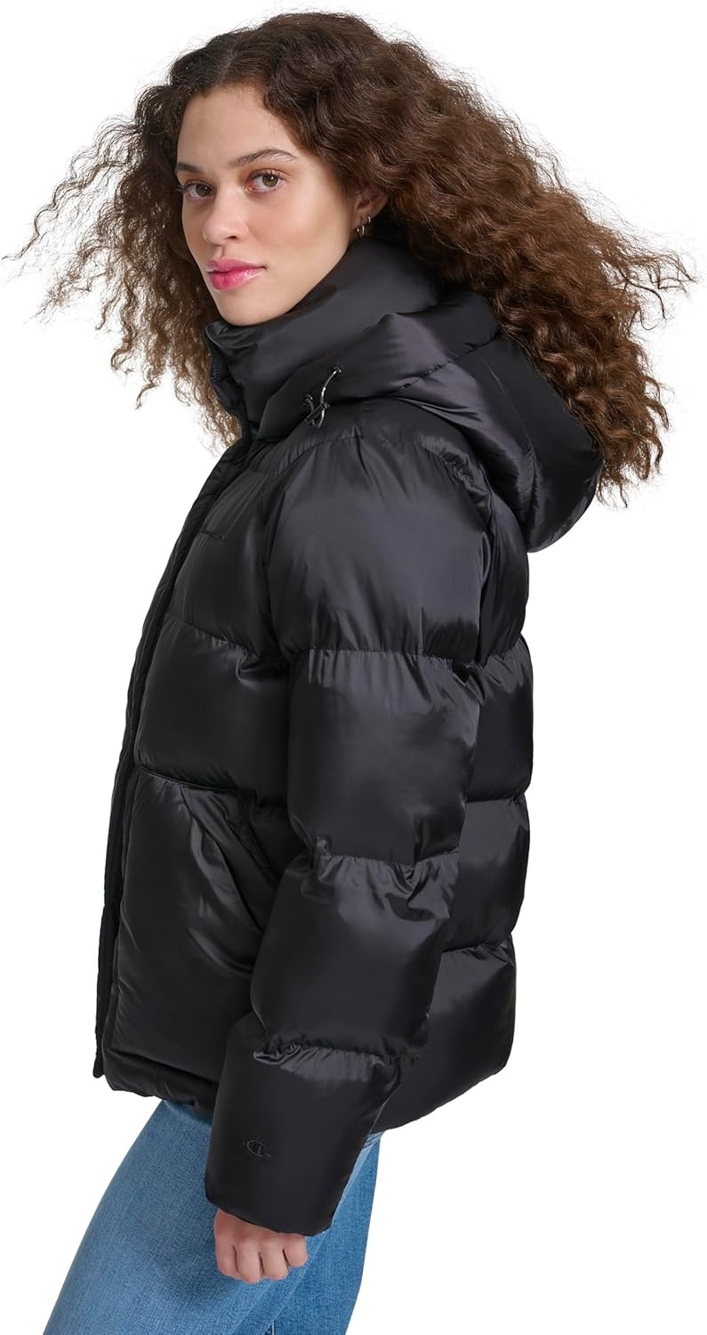 image:imageChampion Womens Quilted Midweight Puffer Jacket With HoodBlack