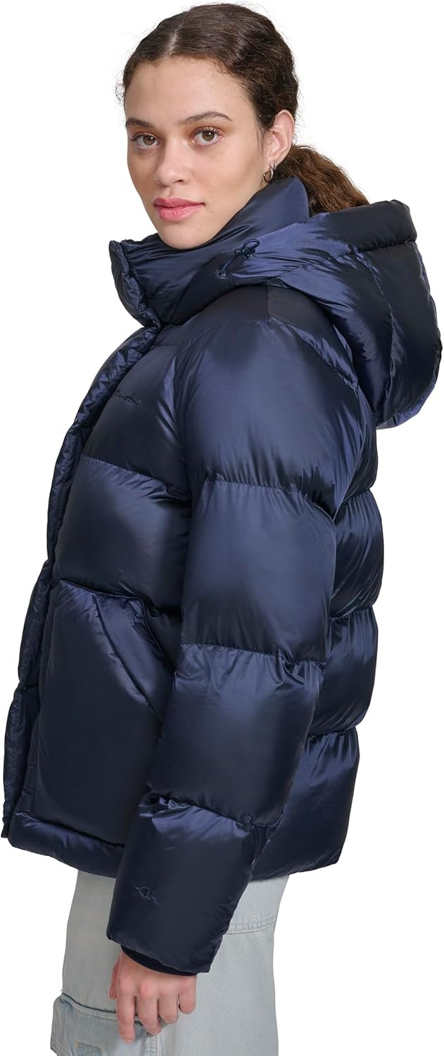 image:imageChampion Womens Quilted Midweight Puffer Jacket With HoodNavy