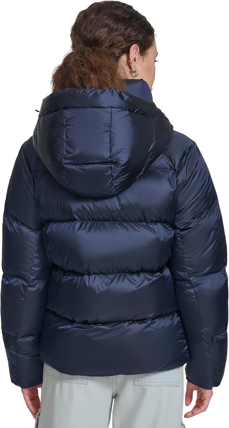 image:imageChampion Womens Quilted Midweight Puffer Jacket With HoodNavy