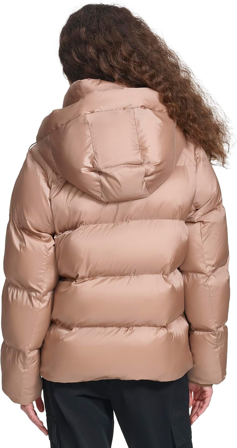 image:imageChampion Womens Quilted Midweight Puffer Jacket With HoodWarm Taupe