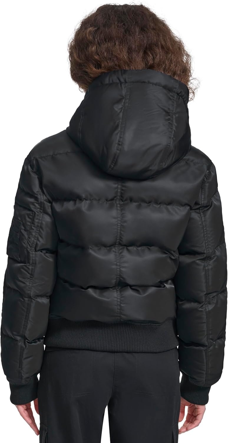 image:imageChampion Womens Quilted Snorkel Puffer Jacket With HoodBlack
