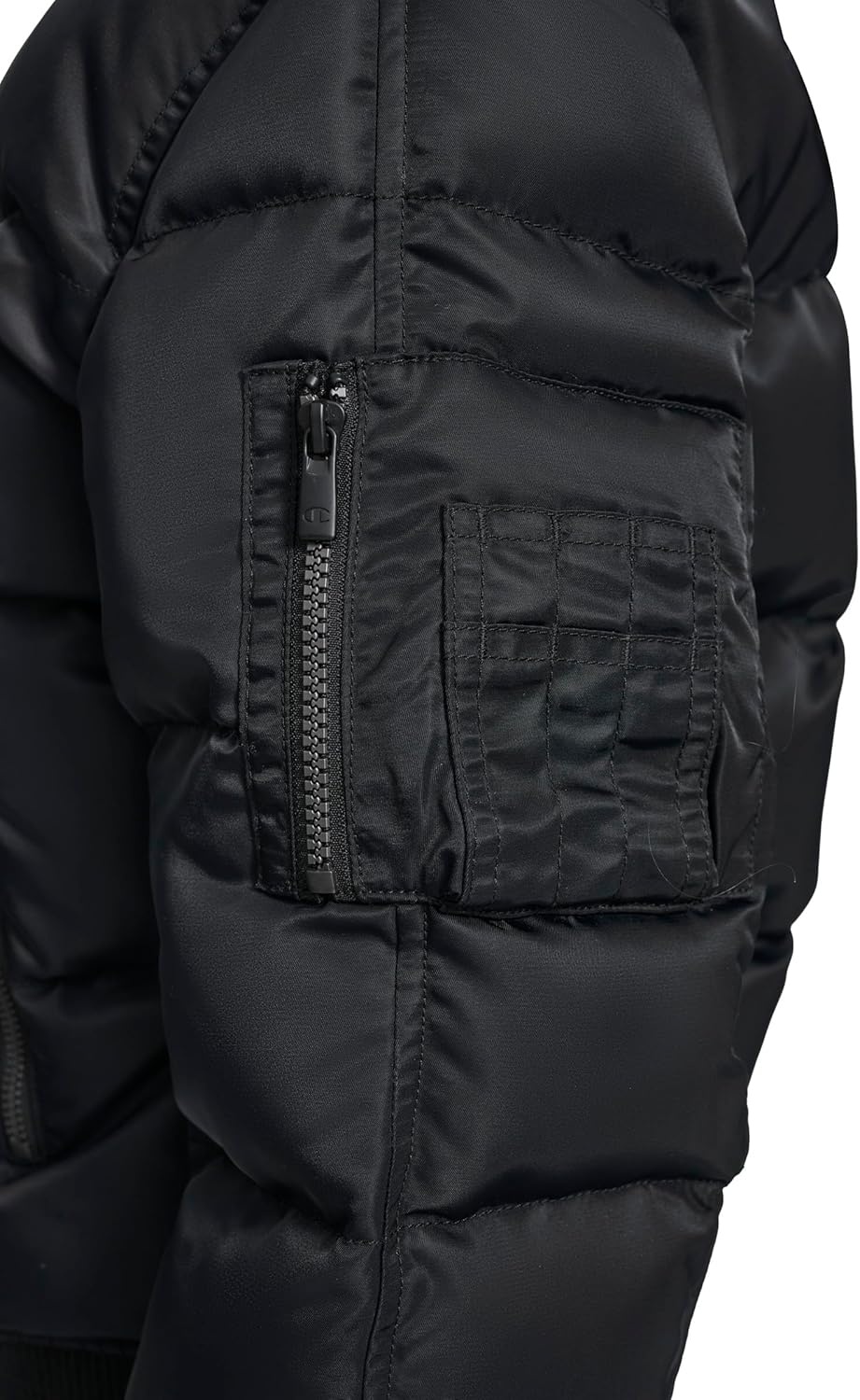 image:imageChampion Womens Quilted Snorkel Puffer Jacket With HoodBlack