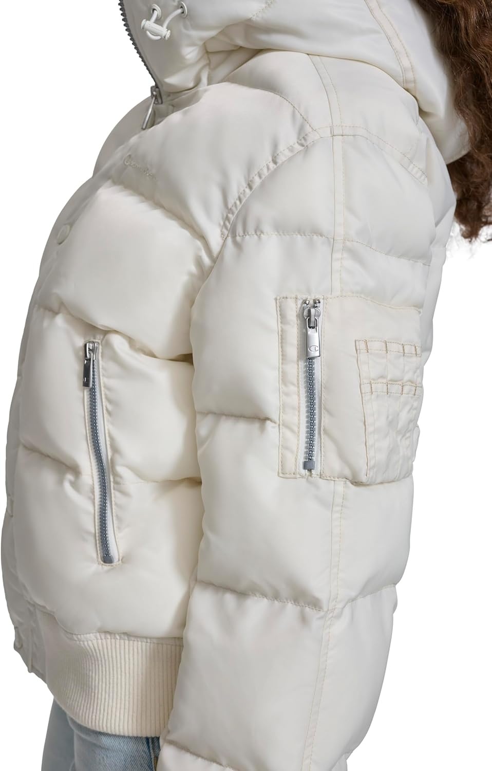 image:imageChampion Womens Quilted Snorkel Puffer Jacket With HoodMarshmallow