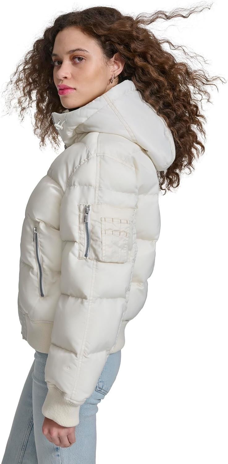 image:imageChampion Womens Quilted Snorkel Puffer Jacket With HoodMarshmallow