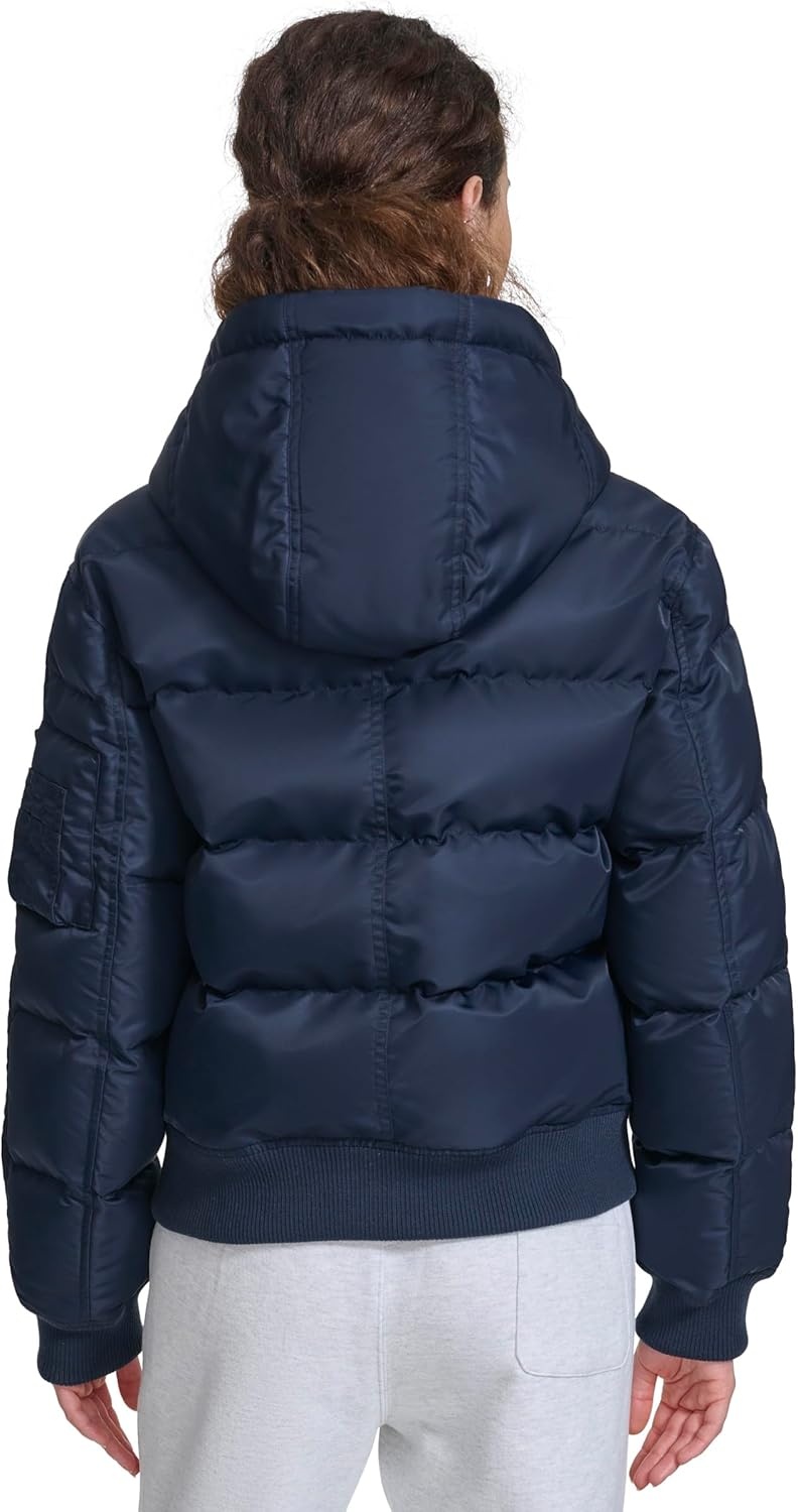image:imageChampion Womens Quilted Snorkel Puffer Jacket With HoodNavy