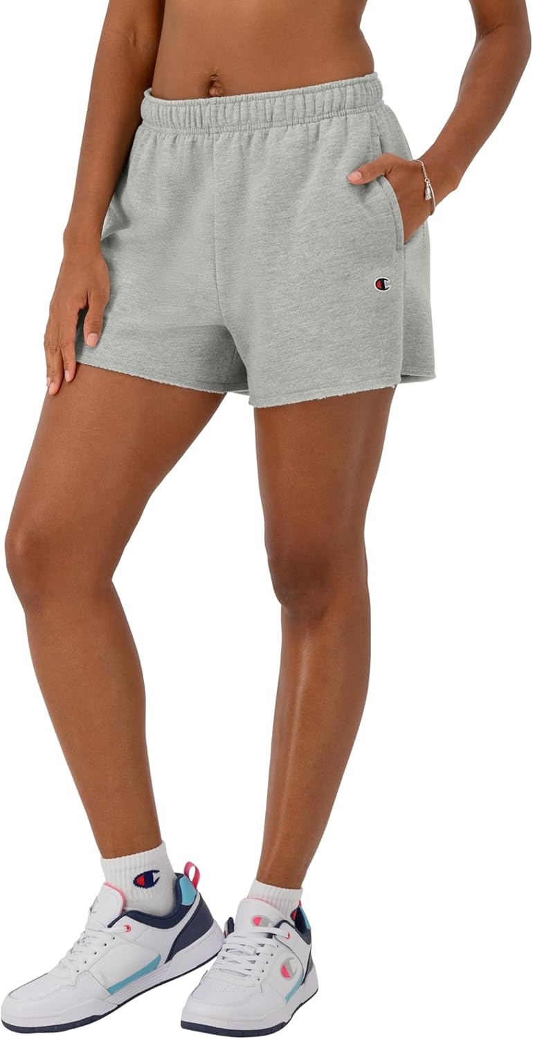 image:imageChampion Womens Shorts Fleece Comfortable Fleece Shorts for Women 3Oxford Gray