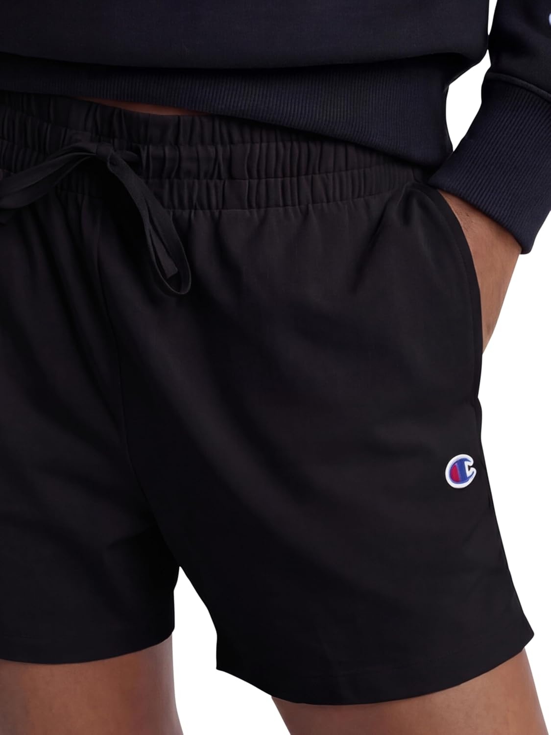 image:imageChampion Womens Shorts Jersey Shorts Soft Lightweight Comfortable Shorts for Women 5 Plus Size AvailableBlack