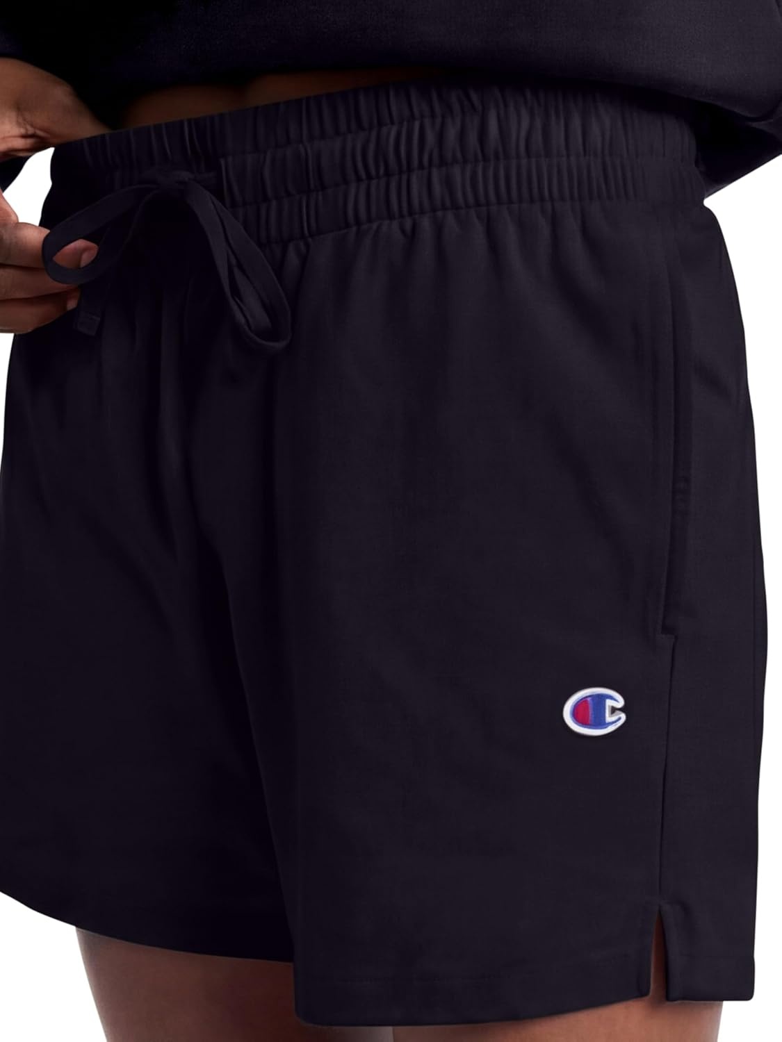 image:imageChampion Womens Shorts Jersey Shorts Soft Lightweight Comfortable Shorts for Women 5 Plus Size AvailableBlack