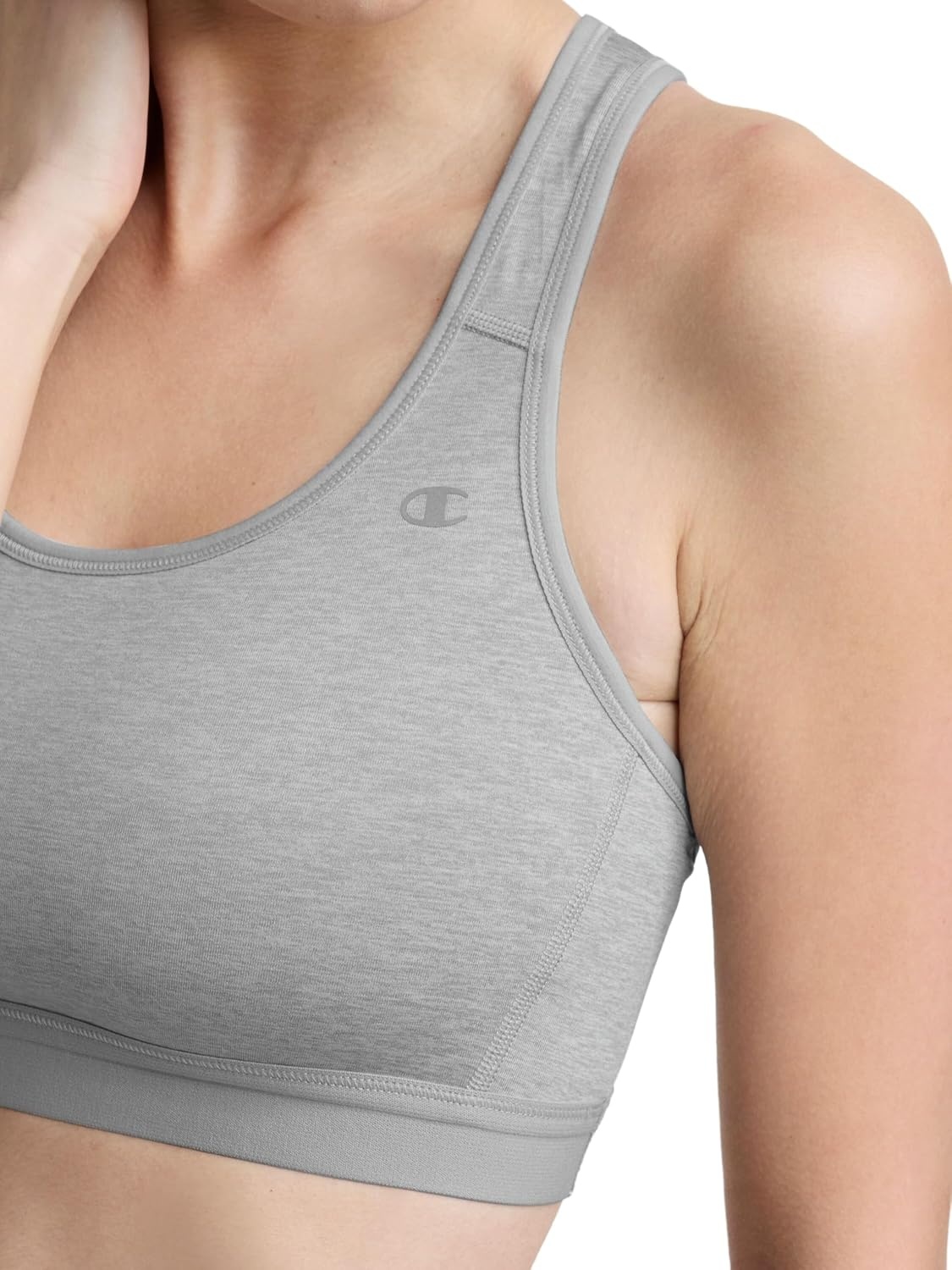 image:imageChampion Womens Sports Bra HighImpact Compression MoistureWicking FabricOxford Gray Heather