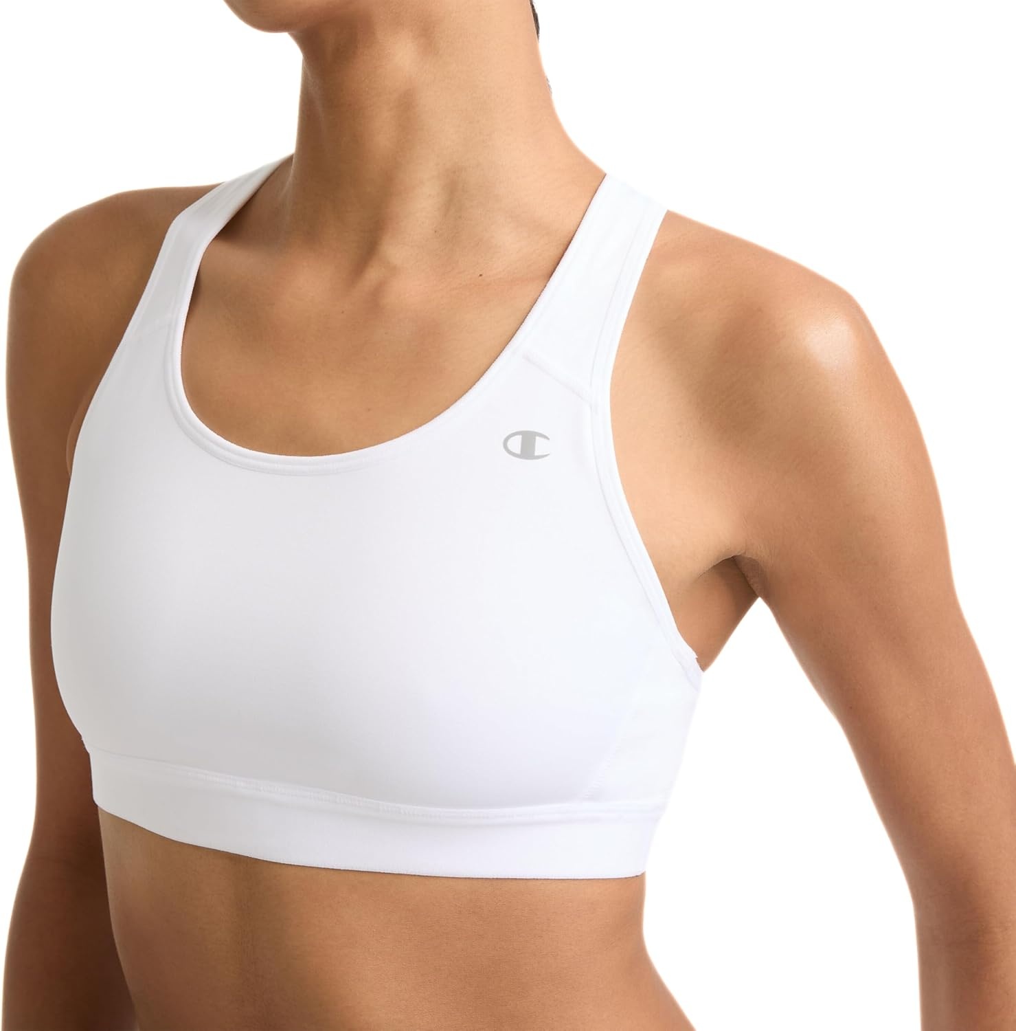 image:imageChampion Womens Sports Bra HighImpact Compression MoistureWicking FabricWhite