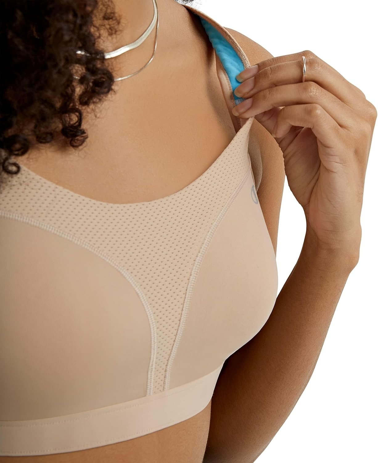 image:imageChampion Womens Sports Bra HighImpact Maximum Support Breathable MoistureWicking FabricNude