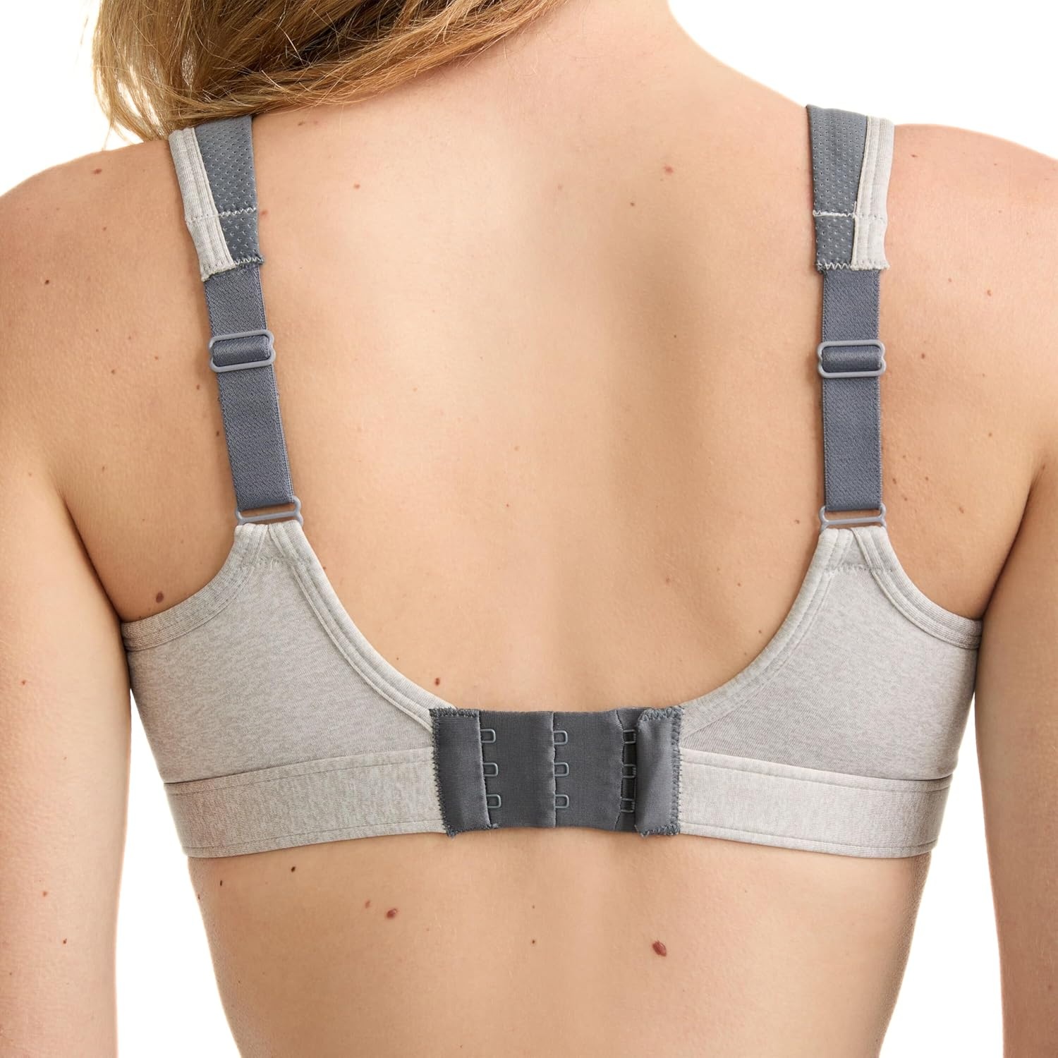 image:imageChampion Womens Sports Bra HighImpact Maximum Support Breathable MoistureWicking FabricOxford HeatherMedium Grey