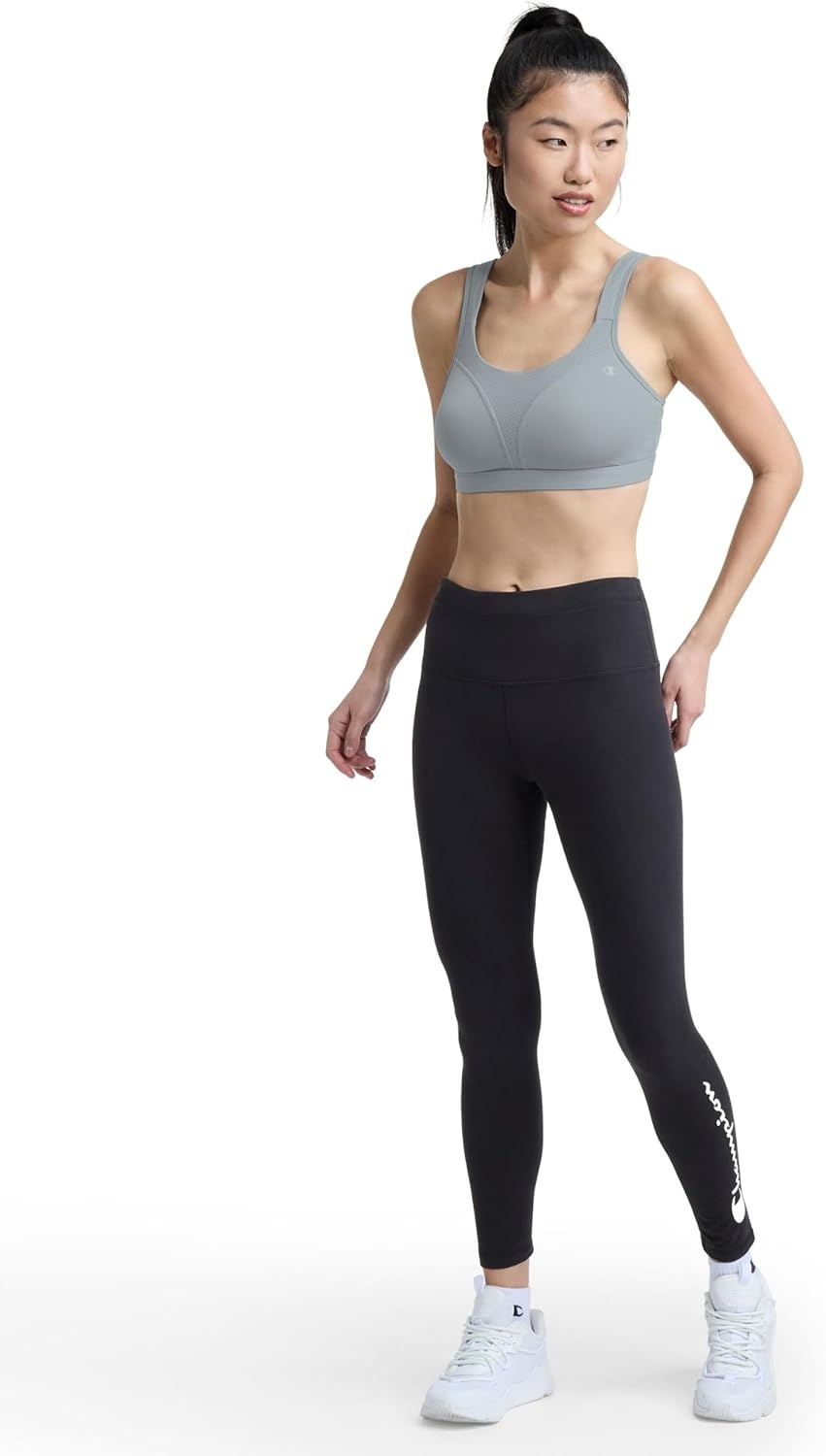 image:imageChampion Womens Sports Bra HighImpact Maximum Support Breathable MoistureWicking FabricQuarry