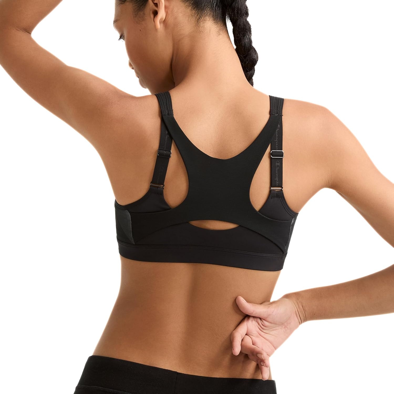 image:imageChampion Womens Sports Bra Motion Control FrontZip HighImpact Maximum Support Breathable MoistureWickingBlack