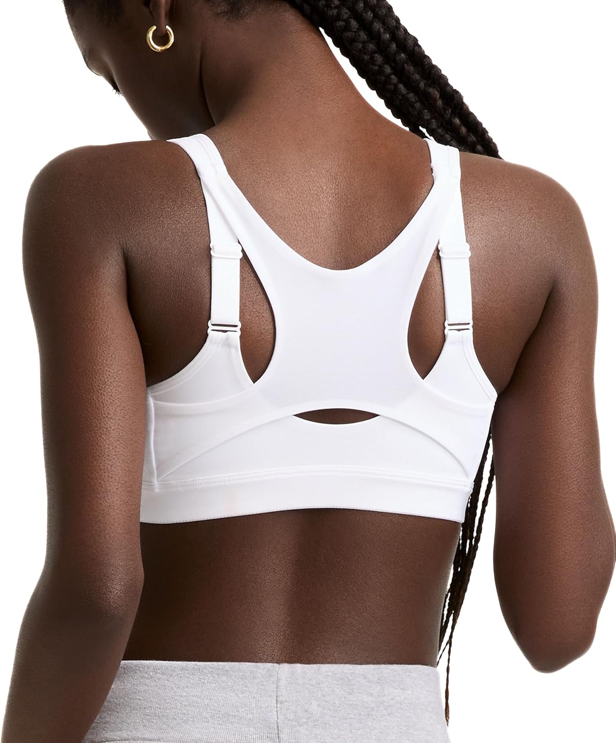 image:imageChampion Womens Sports Bra Motion Control FrontZip HighImpact Maximum Support Breathable MoistureWickingBright White