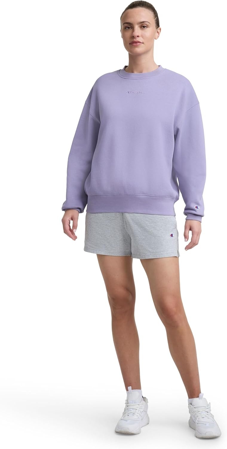 image:imageChampion Womens Sweatshirt Fleece Crewneck Sweatshirt Warm Sweatshirt for Women Plus Size AvailableDaybreak Tonal Script Logo