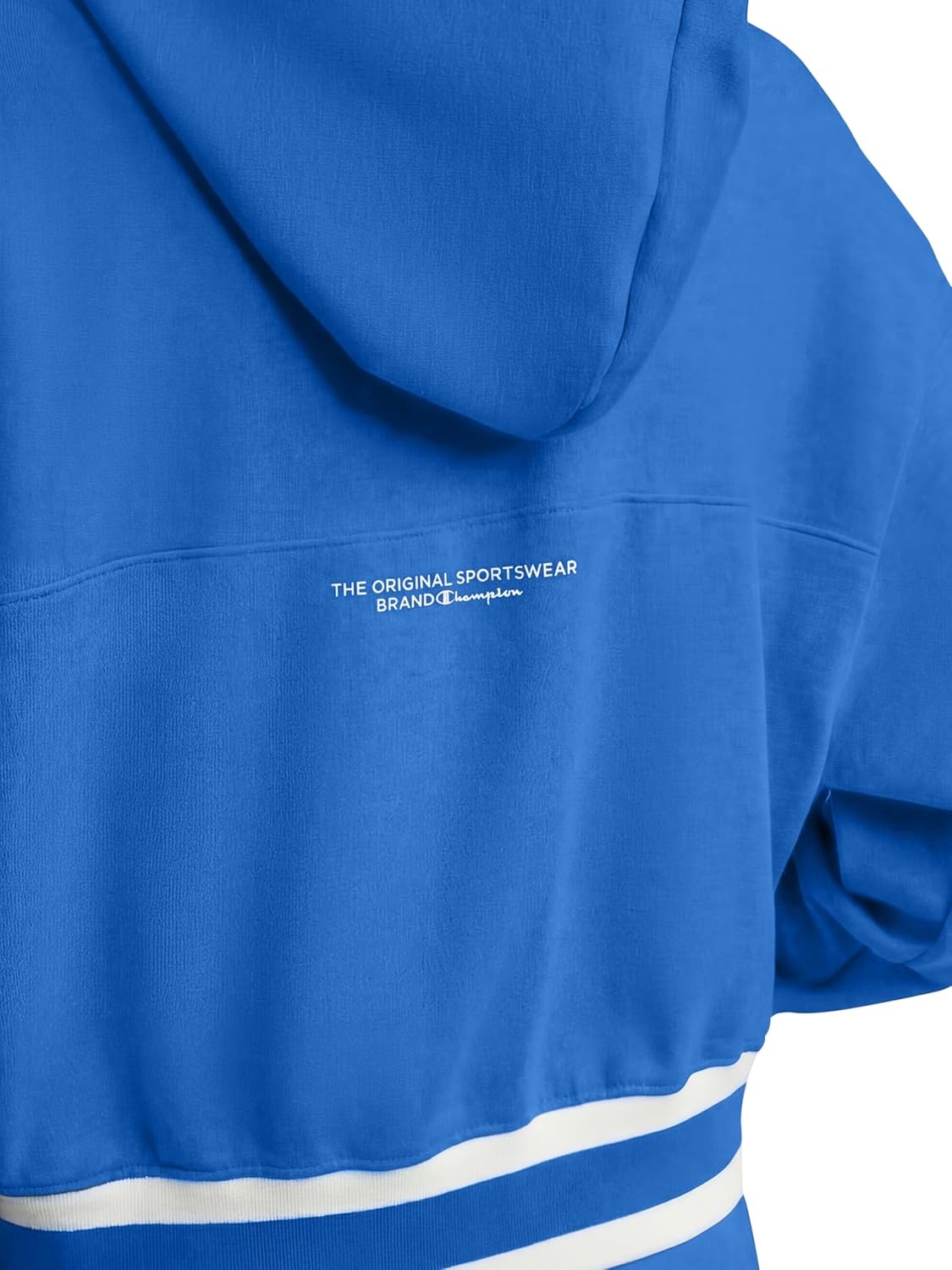 image:imageChampion Womens Tackle Front Lace Pullover Hoodie Loose Fit French TerryNebulas Blue
