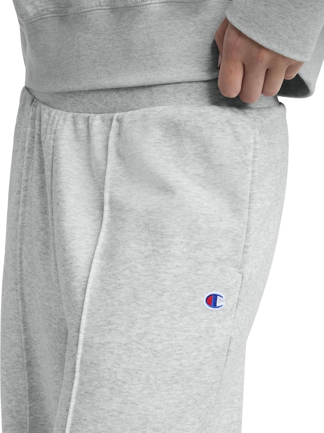 image:imageChampion Womens Tackle Open Bottom Pant Standard Fit French TerryOxford Gray Heather