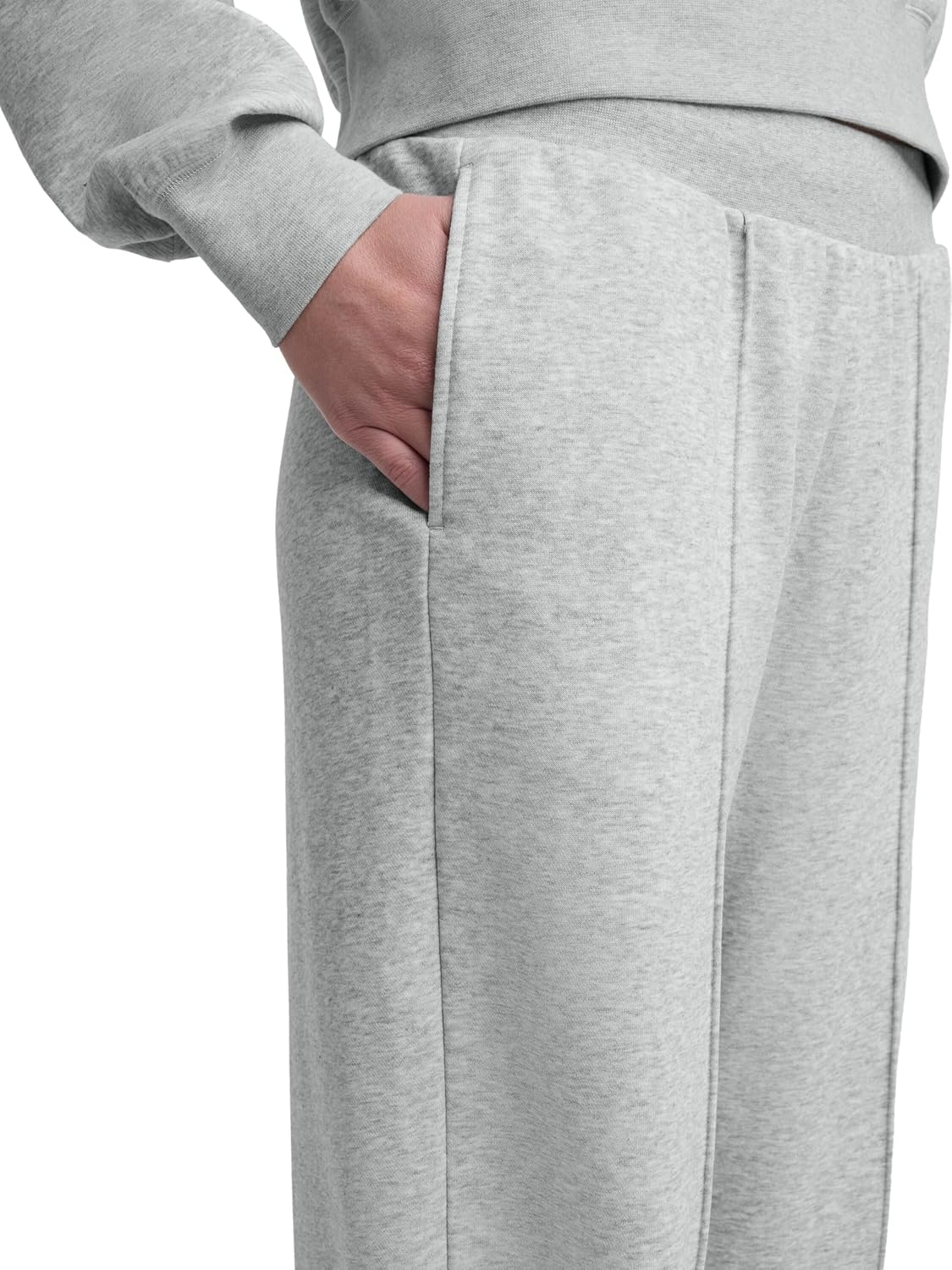 image:imageChampion Womens Tackle Open Bottom Pant Standard Fit French TerryOxford Gray Heather