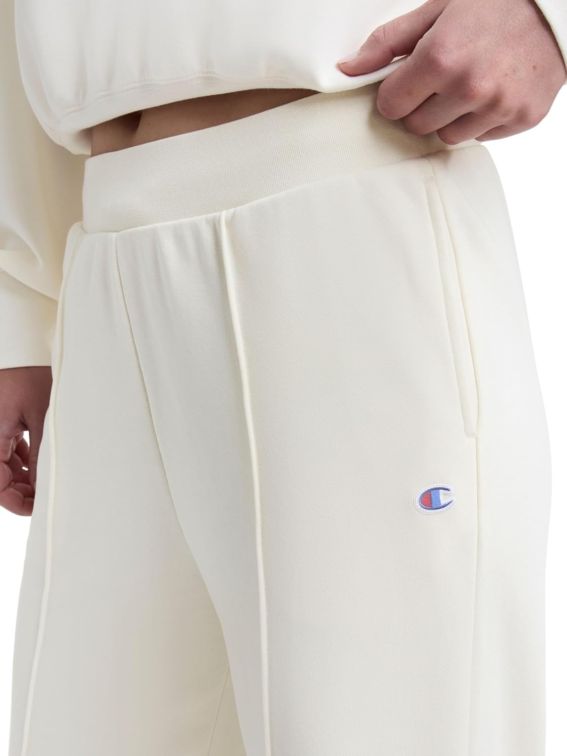 image:imageChampion Womens Tackle Open Bottom Pant Standard Fit French TerryUnbleached Cotton