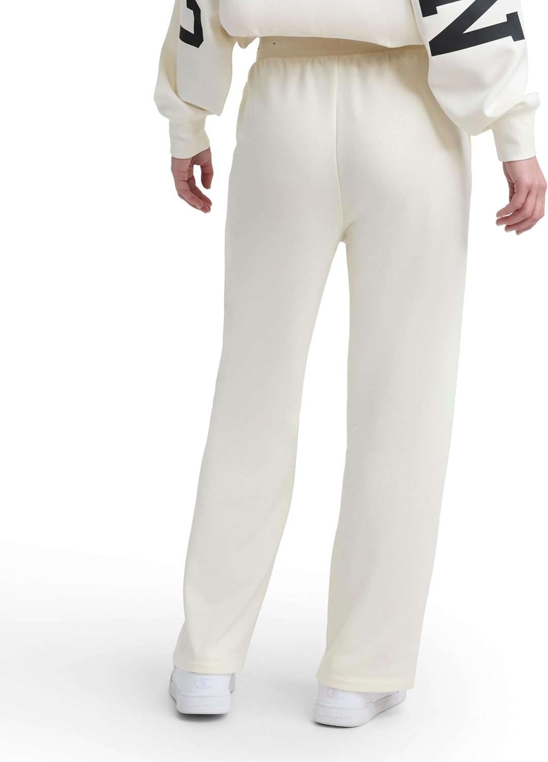 image:imageChampion Womens Tackle Open Bottom Pant Standard Fit French TerryUnbleached Cotton