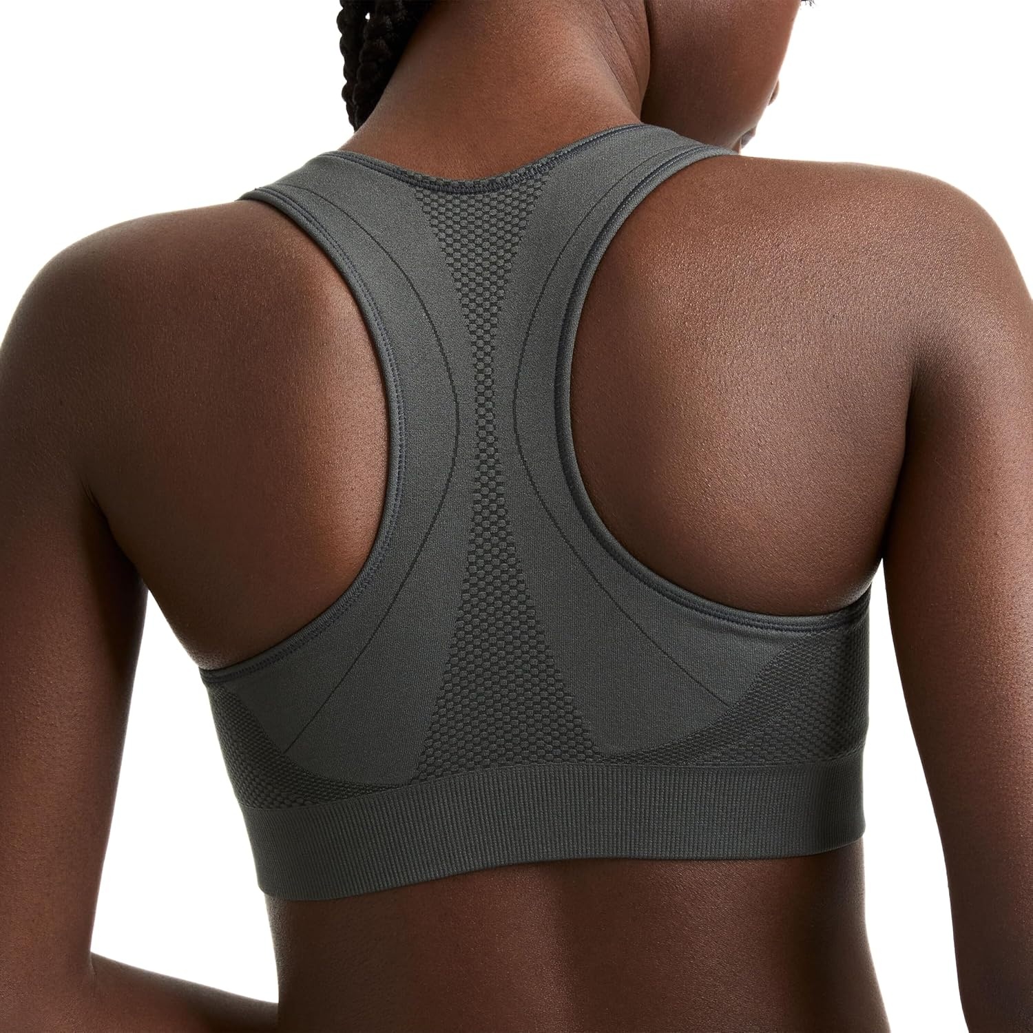 image:imageChampion Womens The Infinity Racerback Sports Bra Moderate Support Seamless MoistureWickingAsphalt