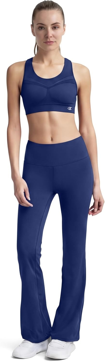 image:imageChampion Womens The Infinity Racerback Sports Bra Moderate Support Seamless MoistureWickingBlue Depths