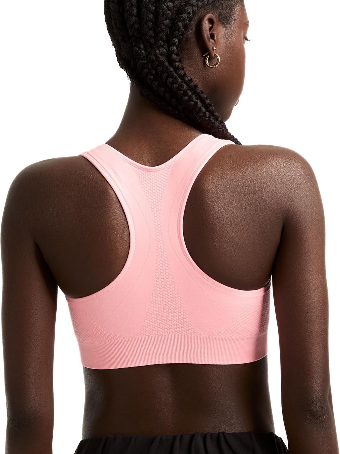 image:imageChampion Womens The Infinity Racerback Sports Bra Moderate Support Seamless MoistureWickingPink Bow