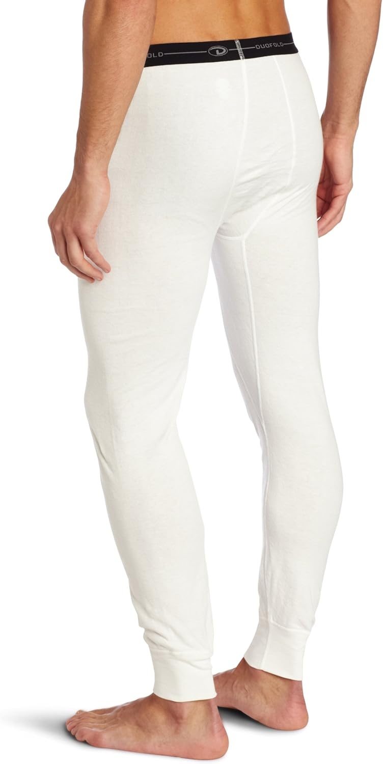 image:imageDuofold Mens Mid Weight Wicking Thermal PantWinter White