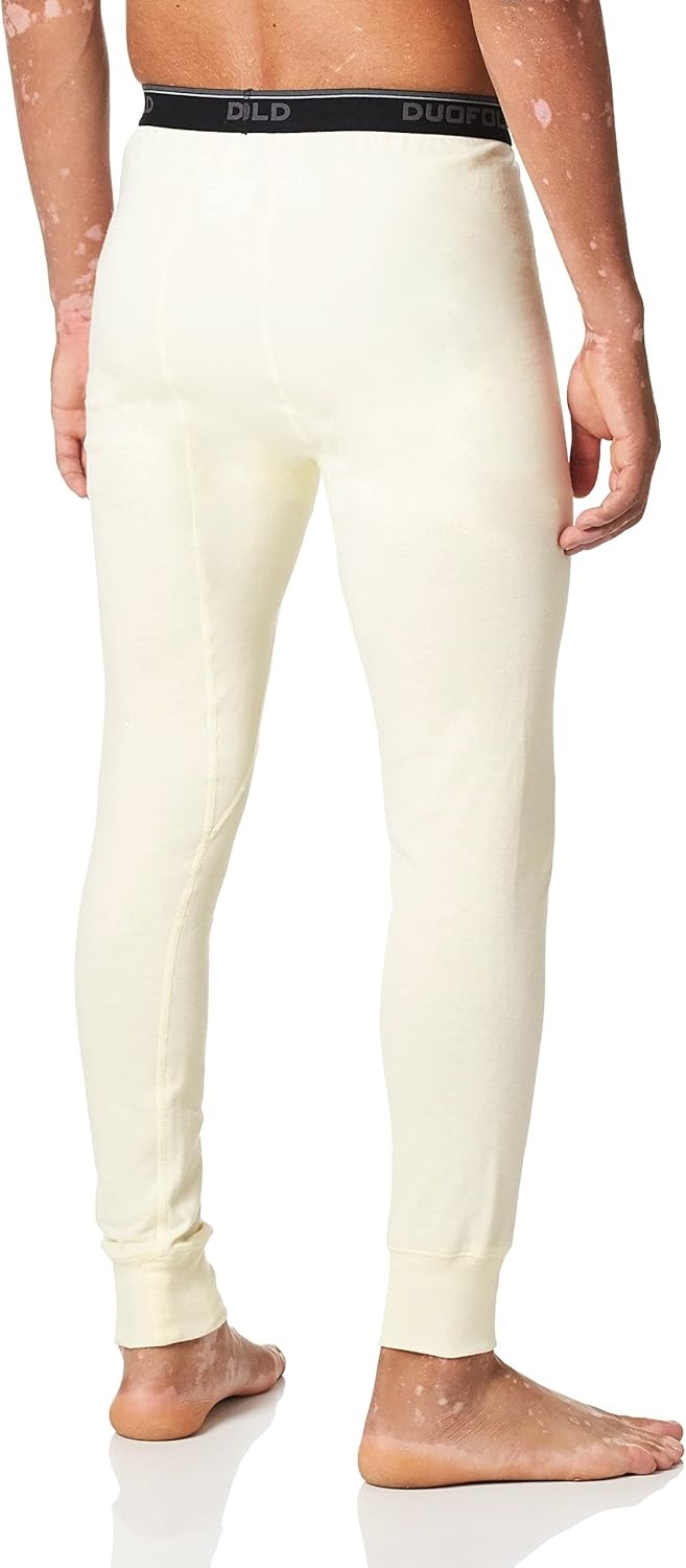 image:imageDuofold Mens Mid Weight Wicking Thermal PantWinter White