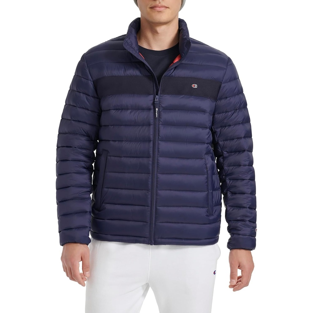 image:imageChampion Mens Lightweight Packable Puffer JacketPeacoat