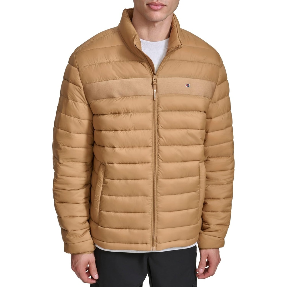 image:imageChampion Mens Lightweight Packable Puffer JacketTobacco
