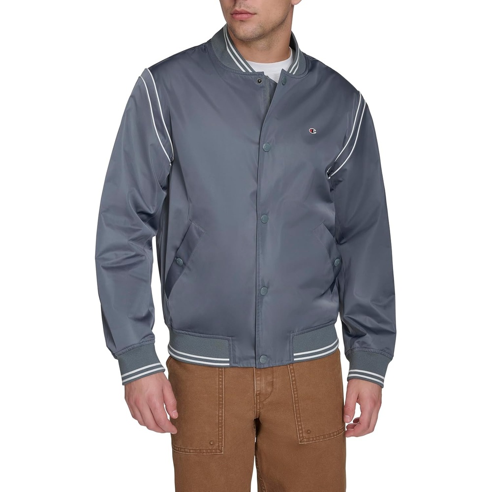 image:imageChampion Mens Lightweight Varsity Bomber JacketStormy Weather
