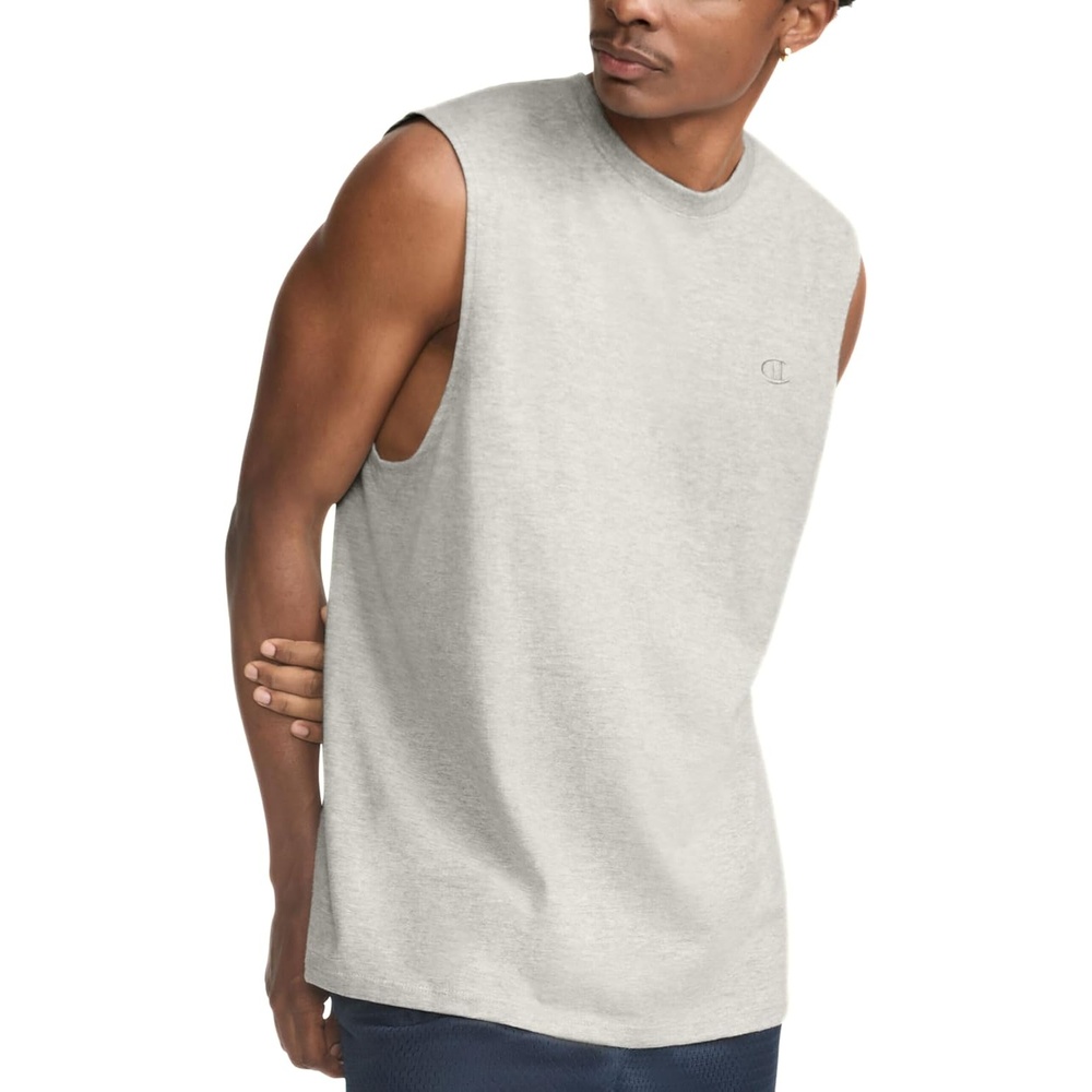 image:imageChampion Mens Muscle Tank Classic Graphic Muscle Tee Sleeveless Tshirt for Men Reg Or Big amp TallOxford Grey Heather
