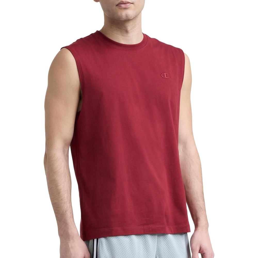 image:imageChampion Mens Muscle Tank Classic Graphic Muscle Tee Sleeveless Tshirt for Men Reg Or Big amp TallPomegranate