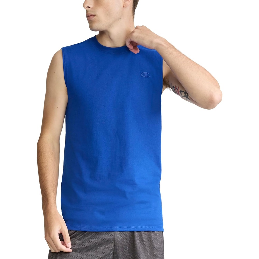 image:imageChampion Mens Muscle Tank Classic Graphic Muscle Tee Sleeveless Tshirt for Men Reg Or Big amp TallSurf the Web C Logo