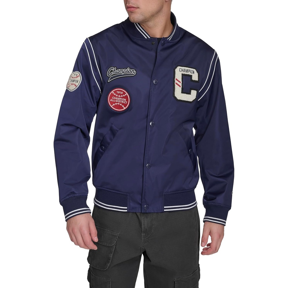 image:imageChampion Mens Patch Varsity Bomber JacketPeacoat