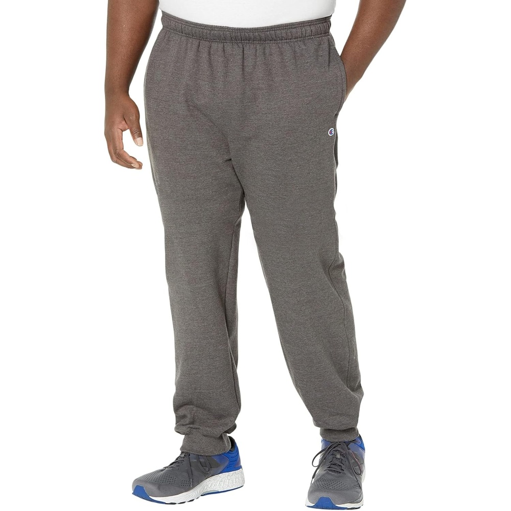 image:imageChampion Mens Powerblend Fleece JoggersGranite Heather C Logo