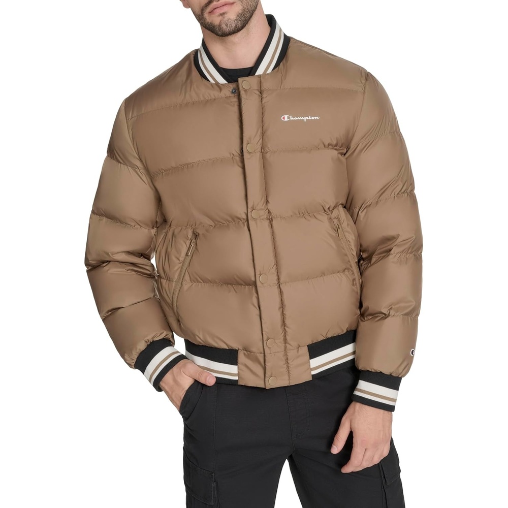 image:imageChampion Mens Varsity Bomber Puffer JacketOtter Tech