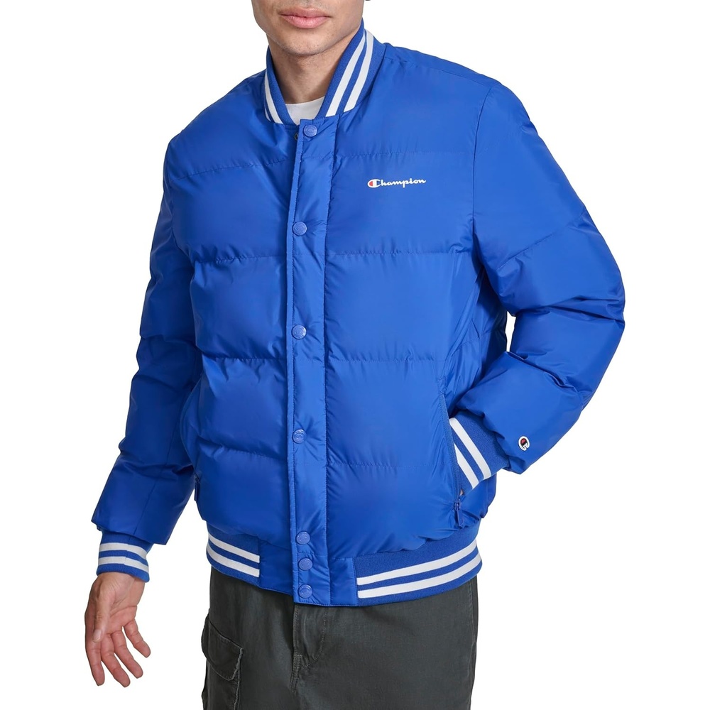 image:imageChampion Mens Varsity Bomber Puffer JacketSurf the Web