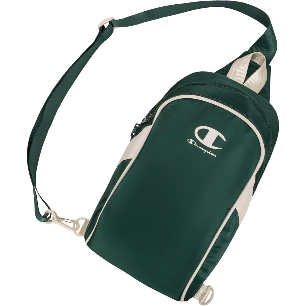image:imageChampion Oracle Convertible Sling Bag with Adjustable Strap for Travel Commute Daily Use Medium Ruby One SizeForest Peak Green