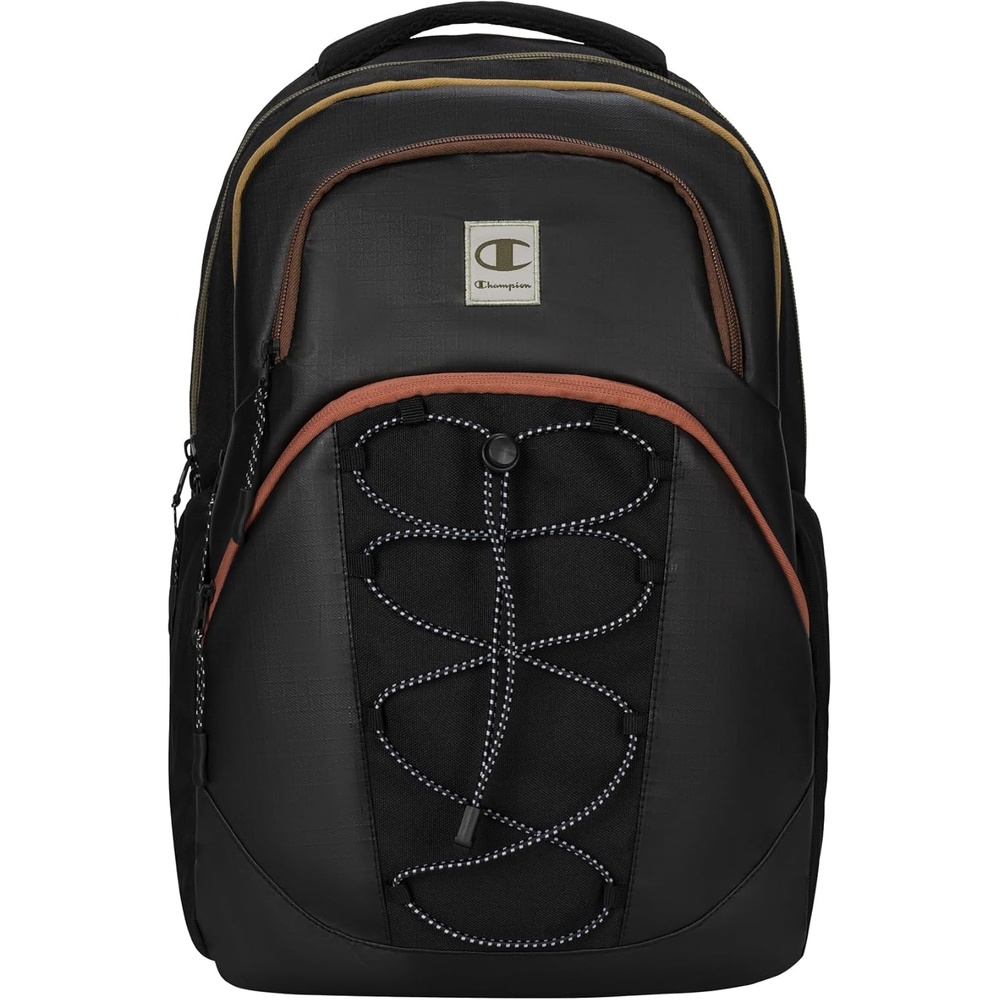 image:imageChampion Summit Backpack with Padded Straps Sternum Strap Waist Strap Laptop Compartment for Travel Outdoor Commute Autumn Beige One SizeBlackMulti