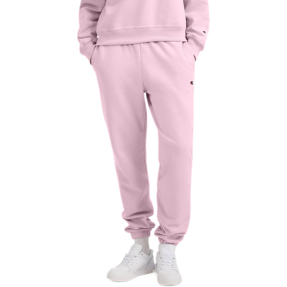 image:imageChampion Womens CinchedBottom Fleece Sweatpants Oversized Fit MidweightBallerina Slipper