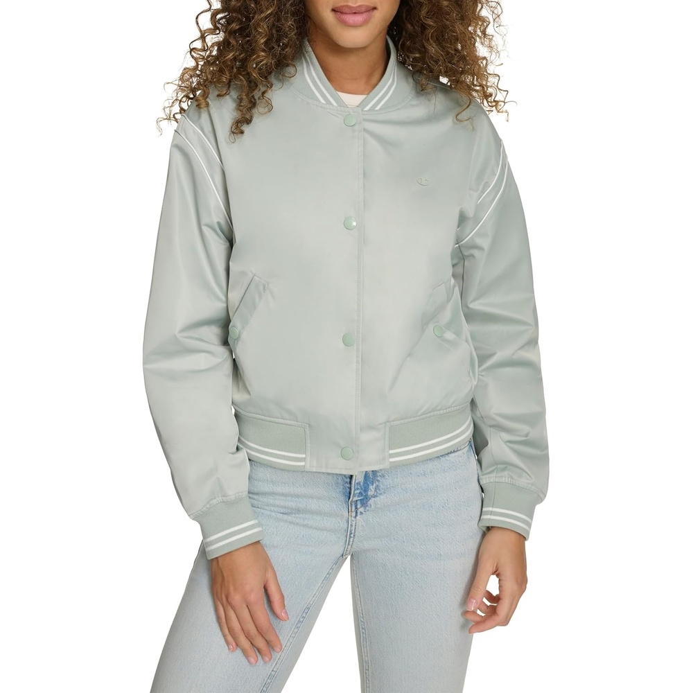 image:imageChampion Womens Cropped Varsity Bomber JacketSage