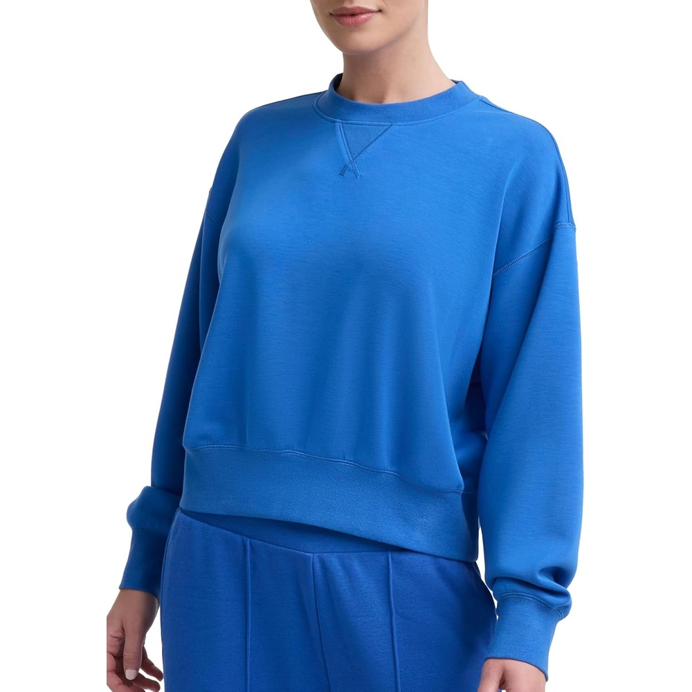image:imageChampion Womens Endzone Crewneck Sweatshirt Loose FitNebulas Blue