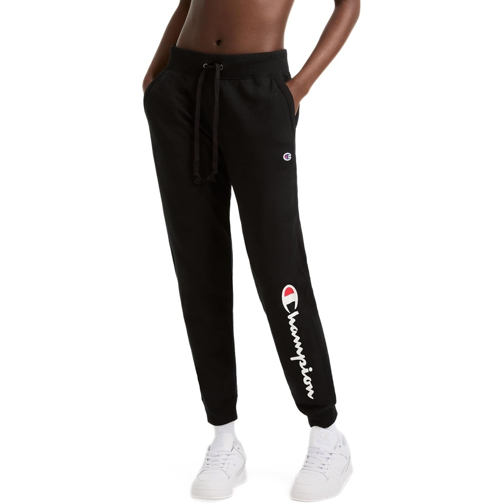 image:imageChampion Womens Joggers Fleece Joggers Comfortable Pants for Women 29 PlusBlack Classic Script Logo